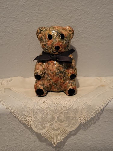 Orsacchiotto vintage floreale - orsacchiotto,