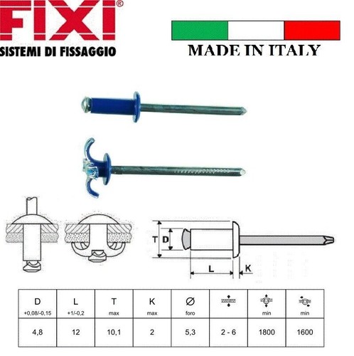Rivetti fiore - rivetti, a