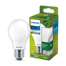 Philips LED Lampadina Goccia Vetro Smerigliato Classe A, 60W, E27, Luce Bianca F