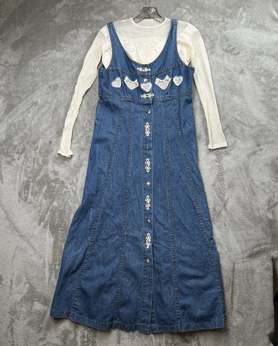 Vestito maxi maglione denim - maxi,