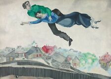 QUADRO STAMPA SU TELA CANVAS - marc chagall the flying lovers - classico moderno
