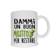 Tazza In Ceramica Thè / Latte Mug Dammi Un Buon Mojito - Idea Regalo