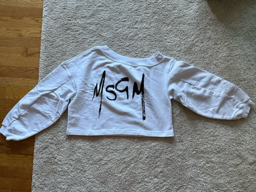 Felpa msgm logo - cropped, made