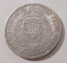 REGNO DI SARDEGNA CARLO FELICE 5 LIRE 1826 TORINO