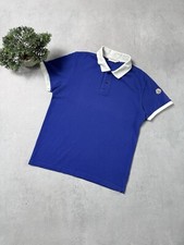 Moncler Maglia Polo Manica Corta T Shirt Uomo T Shirt Logo Taglia M Blu