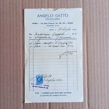 1930 Angelo Gatto Calzoleria Roma Fattura L430
