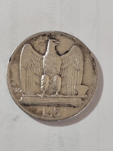 Moneta lire 1929 argento - lire,