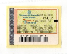 Marca da Bollo da € 14,62 -