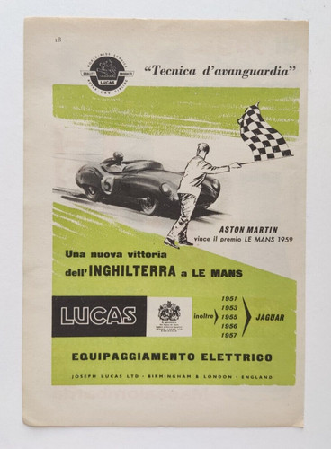 Pubblicita joseph lucas aston - pubblicita',