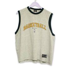 T shirt Champion Vintage NBA grigia con stampa anni 00 - Taglia L uomo