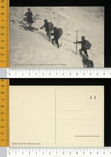 04936] AOSTA - GRAN SAN BERNARDO - SALITA CON LA CORDA PRESSO L'OSPIZIO