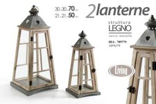 SET 2 LANTERNE PORTACANDELA