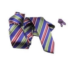 CRAVATTA blu tipo navy a righe