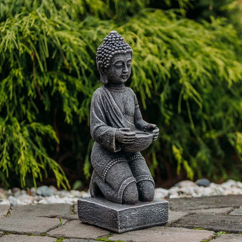 Statua pietra buddha - in, feng