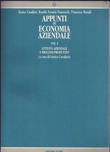 Appunti economia aziendale - di,