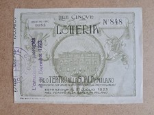 Biglietto Lotteria Pro Teatro