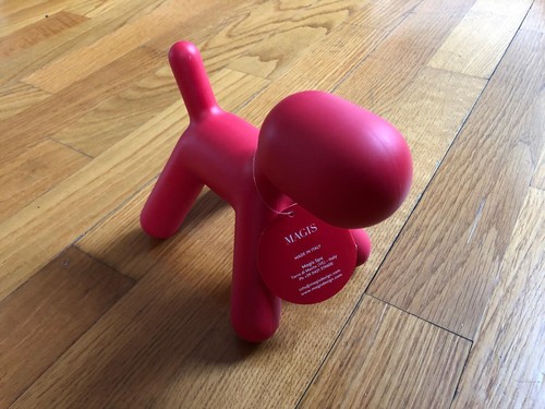 Magis red coral puppy cane - red,