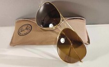 VINTAGE B&L RAY BAN USA AVIATOR L9800 LARGE METAL II BAUSCH & LOMB B15 -62[]14