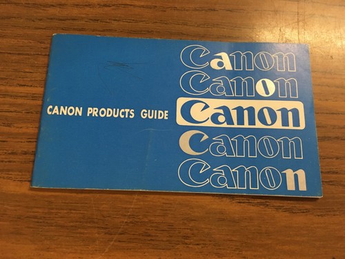 F152 canon products guide - f152_canon,