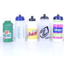Borraccia vintage accessori bici lotto 5 borracce Polti Gatorade Lampre