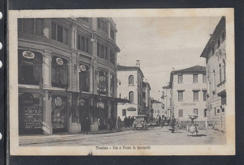 Cartolina treviso via ponte - treviso,