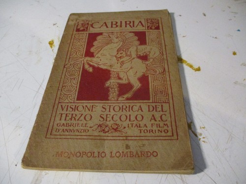 Cabiria visione storica del - storica,