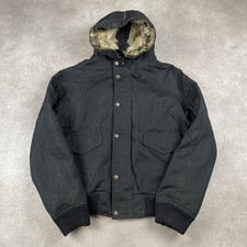 Woolrich MA 2 Giacca da Volo Uomo Grande Cappotto Bomber Militare, Nero