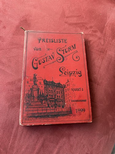 Catalogo originale 1899 gustav - catalogo,