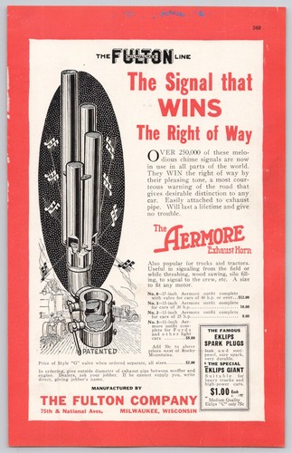 1921 the aermore exhaust horn - 1921,