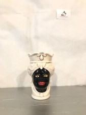 Testa di moro ceramica fatta a mano vaso portavaso arredamento arredo sicilia