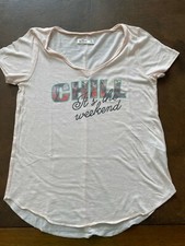 HOLLISTER++T SHIRT+++ORIGINALE 100%++TG.S+++ROSA+++STREET WEAR+++