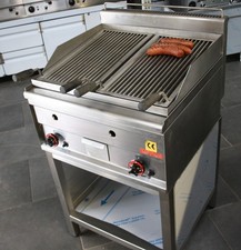 Barbecue in pietra lavica Fa. Lotus incl. base con pietre laviche nuove + garanzia*