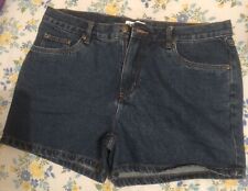 Pantaloni Corti Denim Uomo Blu Vintage Tg 52
