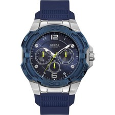 Guess Catena per orologio da tasca W1254G1, blu, 52MM, W1254G1-52MM