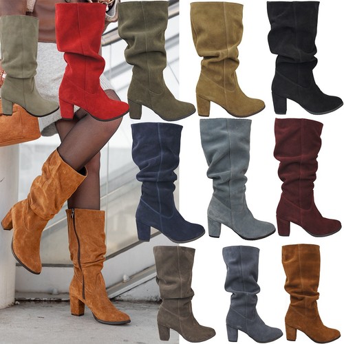 Scarpe stivali donna pelle