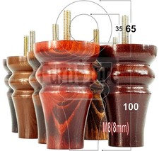 4 Gambe di Ricambio per Mobili