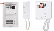 KIT VIDEOCITOFONO URMET CON MONITOR + CITOFONO CORNETTA AUDIO BIFAMILIARE 1183/5