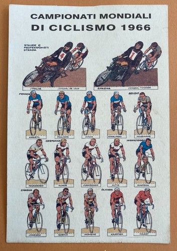 Cartolina ciclisti 1966 - cartolina,