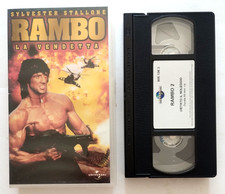 Vhs Rambo La Vendetta Film Azione Guerra Stallone Videocassetta Vintage (V85)