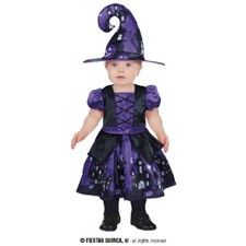 COSTUME STREGHETTA HALLOWEEN CARNEVALE BAMBINA VESTITO STREGA NEONATA ABITO