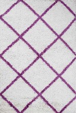 Shaggy Tappeto Rombo Design