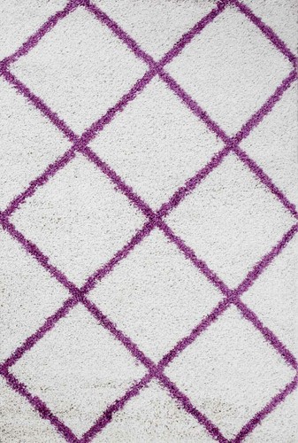 Shaggy tappeto rombo design - shaggy,