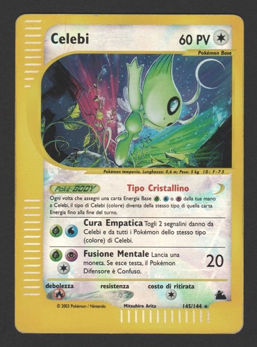 Celebi crystal reverse holo - celebi,