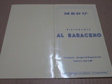vecchio menù ristorante AL
