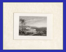 EFESO ,  di BROCKEDON , incisione del 1836, +PASSEPARTOUT