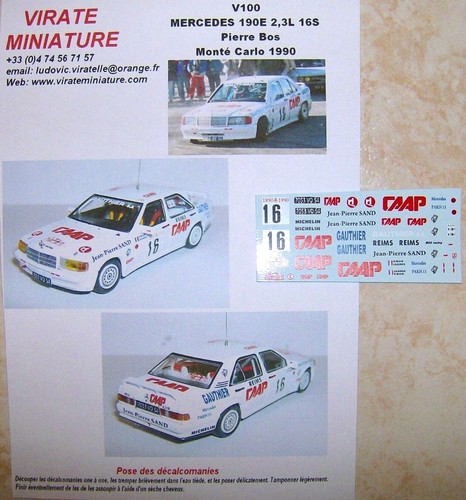 V100 mercedes 190e - mercedes, 16s