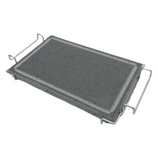 Piastra Lavica Supporto Inox 28x30cm