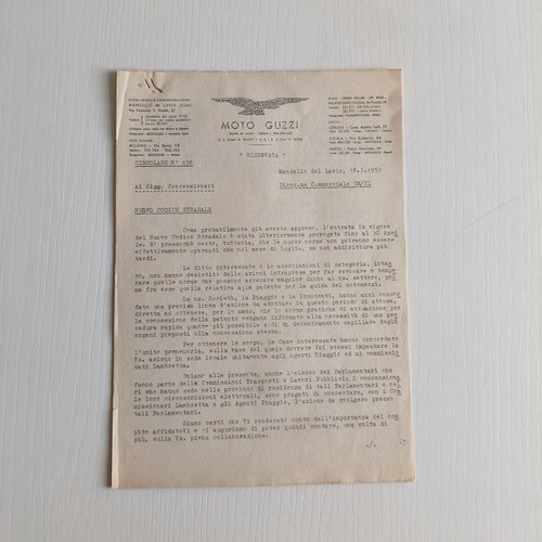 1959 moto guzzi ufficio - 1959,