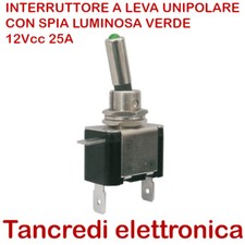 INTERRUTTORE A LEVA SPIA LED