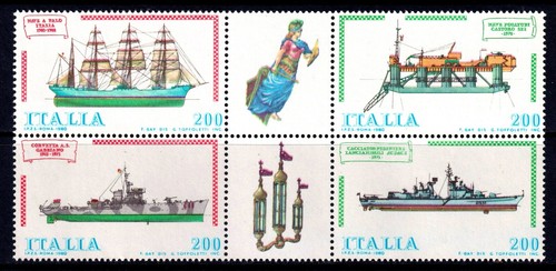 Italia 1980 navi completo mint - italia,